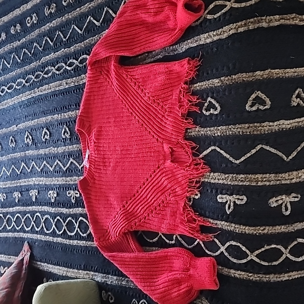 Girls red sweater
